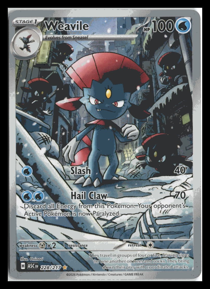 ME: Ascended Heroes #228/217 Weavile