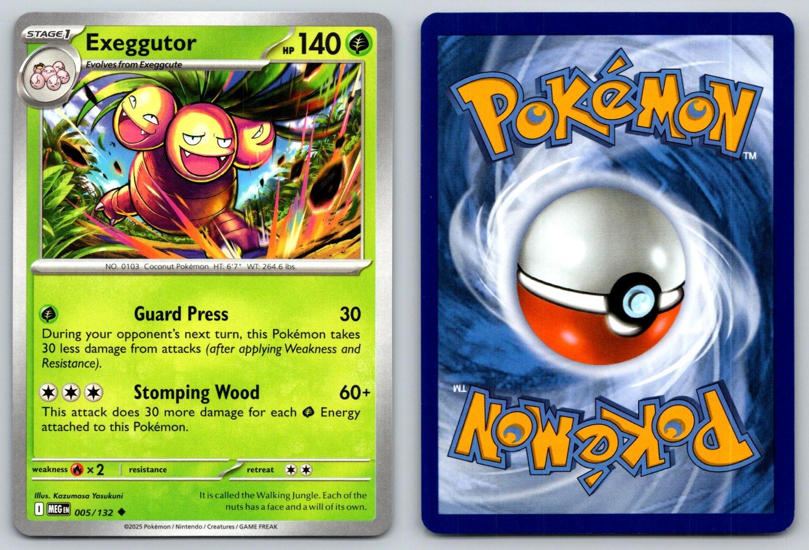 EXEGGUTOR 005/132 UC MEGA EVOLUTION POKEMON LP YASAKUNI