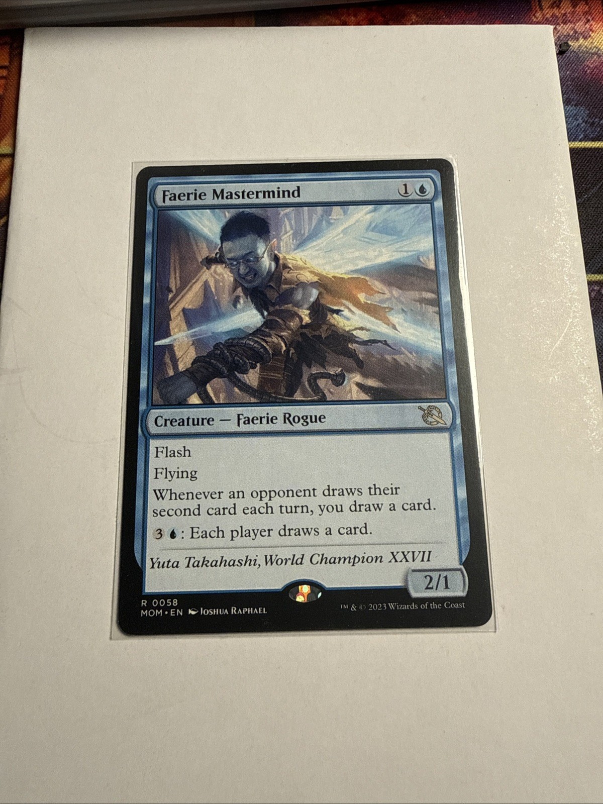Wizards of the Coast MTG Faerie Mastermind 0058 MOM English Rare