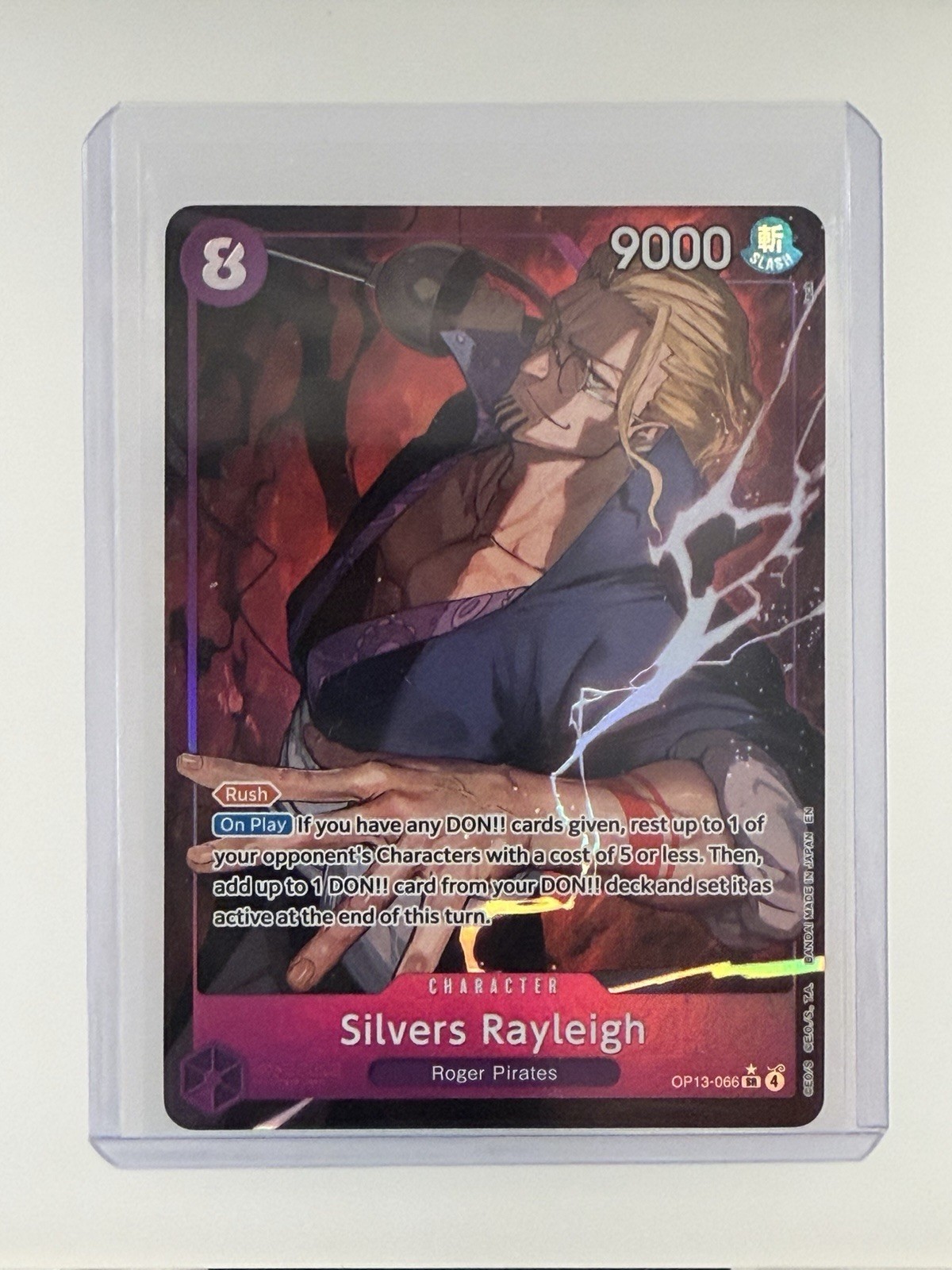 Silvers Rayleigh (Alternate Art) – Carrying On His Will (OP13) – OP13-066