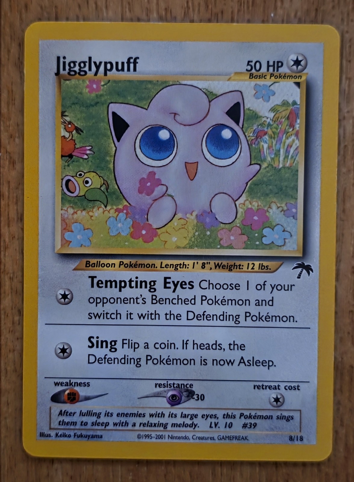 Pokemon TCG Jigglypuff 8/18 Southern Islands Promo Regular English 2001 50 HP