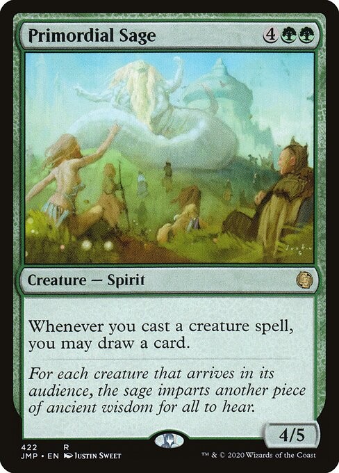 Primordial Sage NonFoil Jumpstart 422 NM MTG