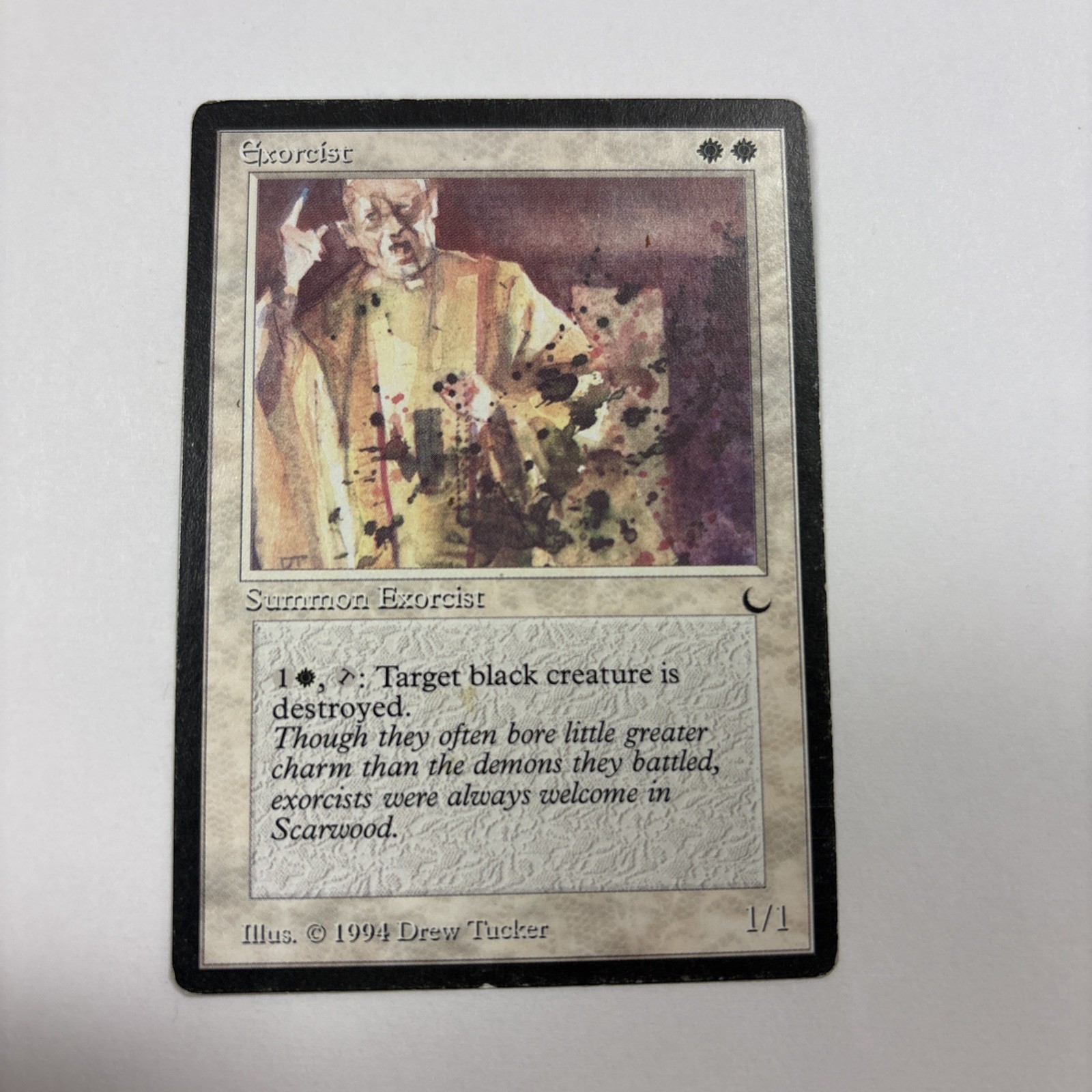 Exorcist HP English The Dark MTG 1994 Drew Tucker Destroy Any Black Creature