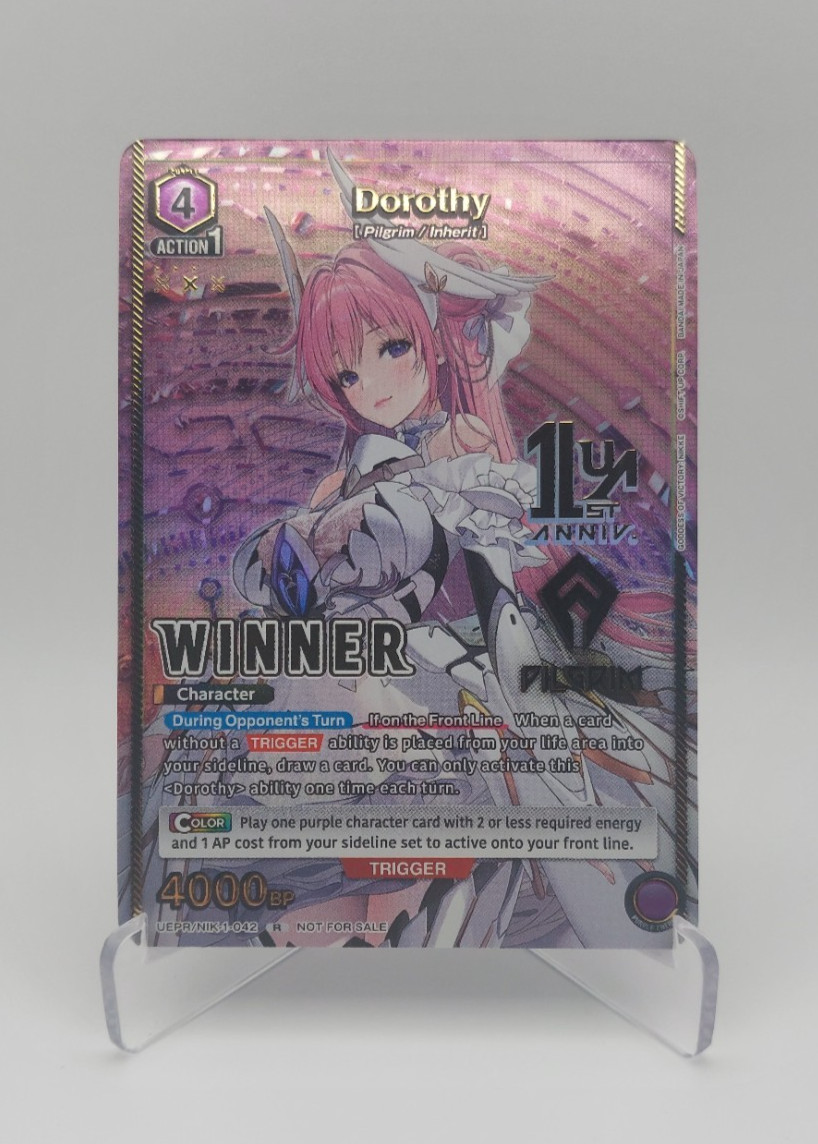 Dorothy Winner NIK-1-042 Union Arena Promotional Card English