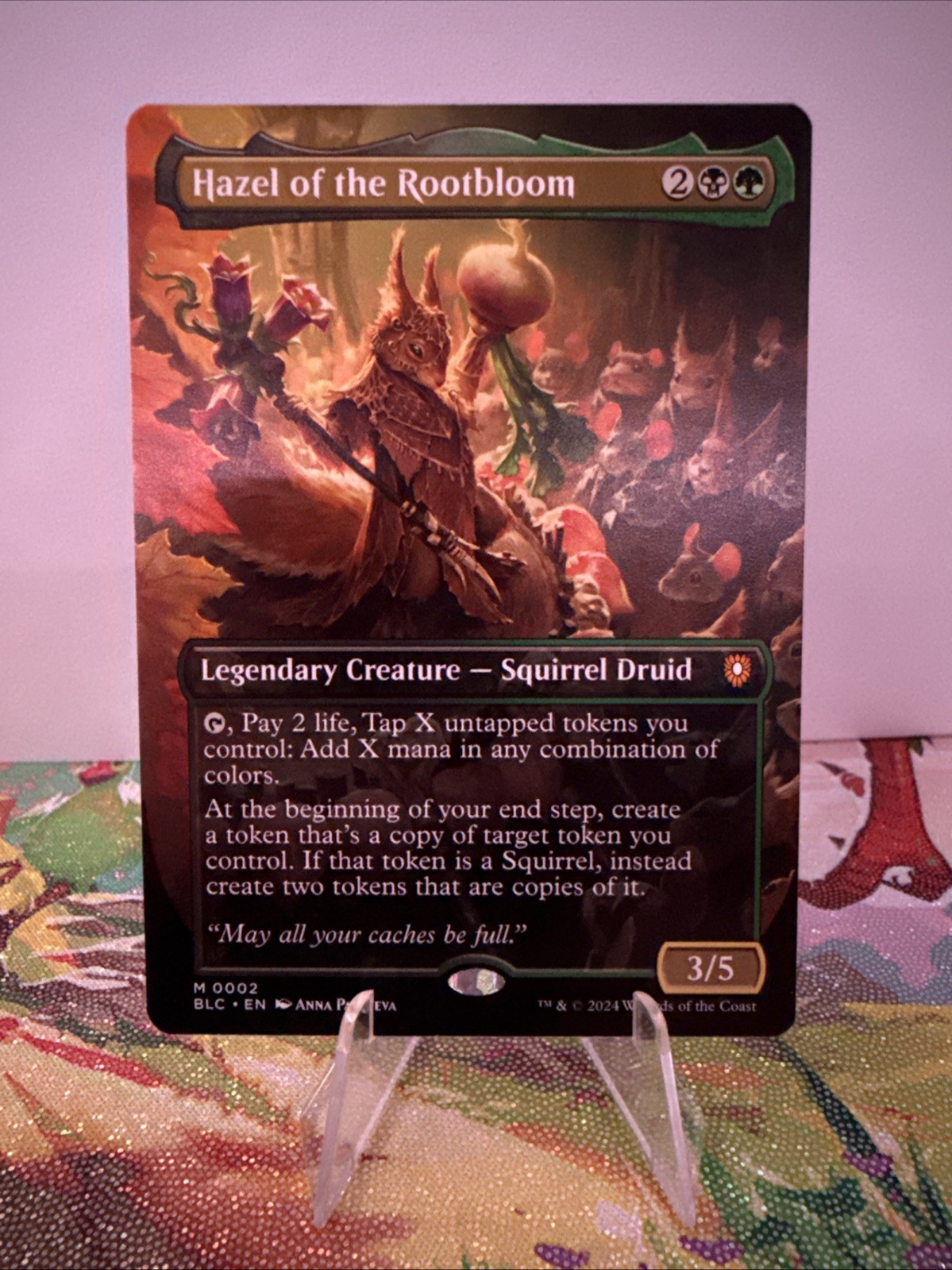 Hazel of the Rootbloom (Borderless) Commander: Bloomburrow Regular