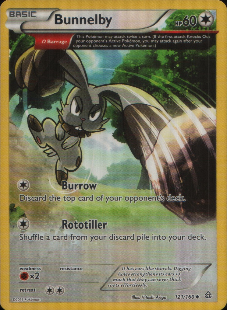 Bunnelby (Omega) Uncommon XY – Primal Clash 121/160 NM
