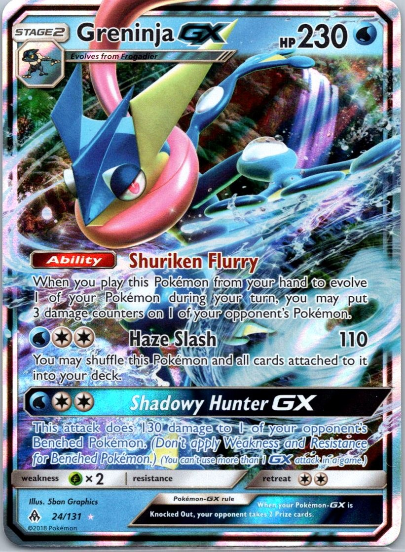 Greninja GX 24/131 Ultra Rare SM – Forbidden Light 2018 NM