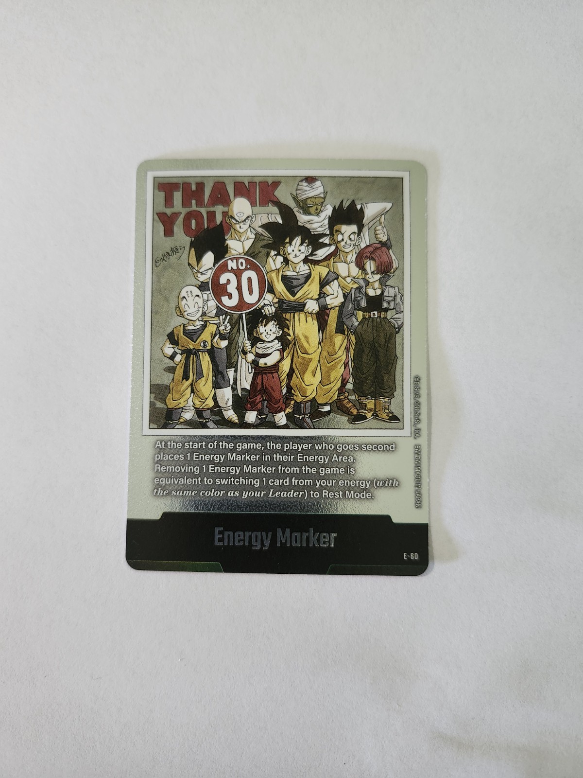 Dragon Ball Super Fusion World Manga Silver Energy Marker SB01 E-60