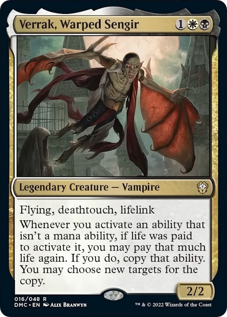 NM – Verrak, Warped Sengir [DMC – 16] Commander: Dominaria United