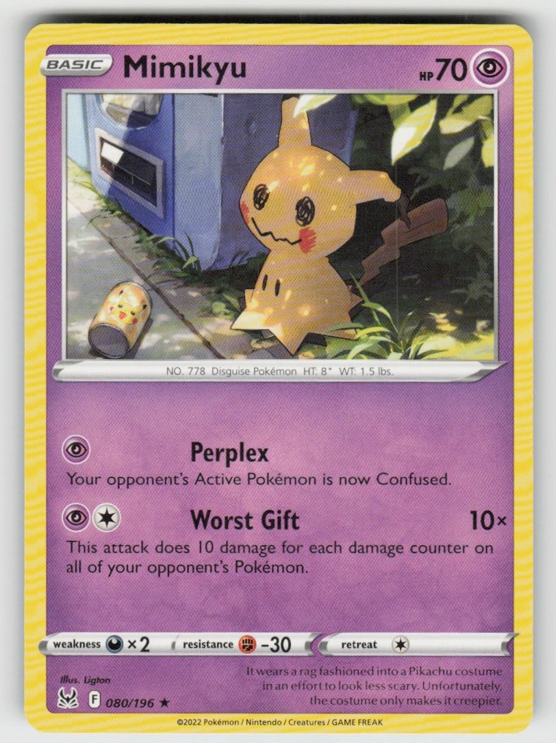 Mimikyu 080/196 Rare Lost Origin Near Mint