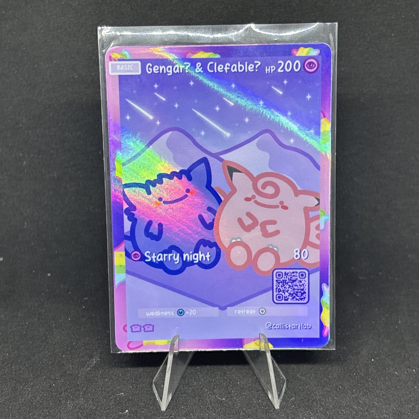 Gengar? & Clefable? chase by Callista Art Lab