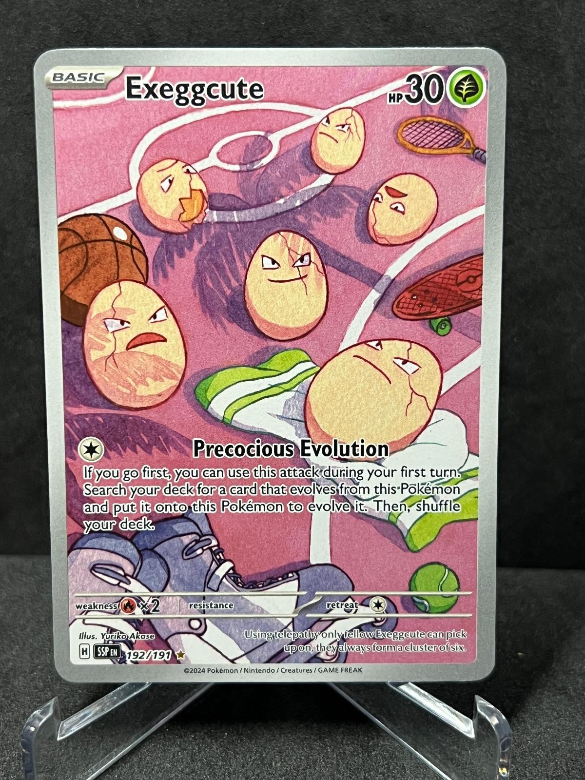 Exeggcute 192/191 Illustration Rare Surging Sparks Pokemon Near Mint