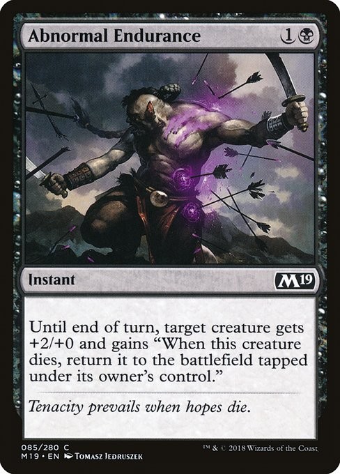 Abnormal Endurance Foil Core Set 2019 85 NM MTG