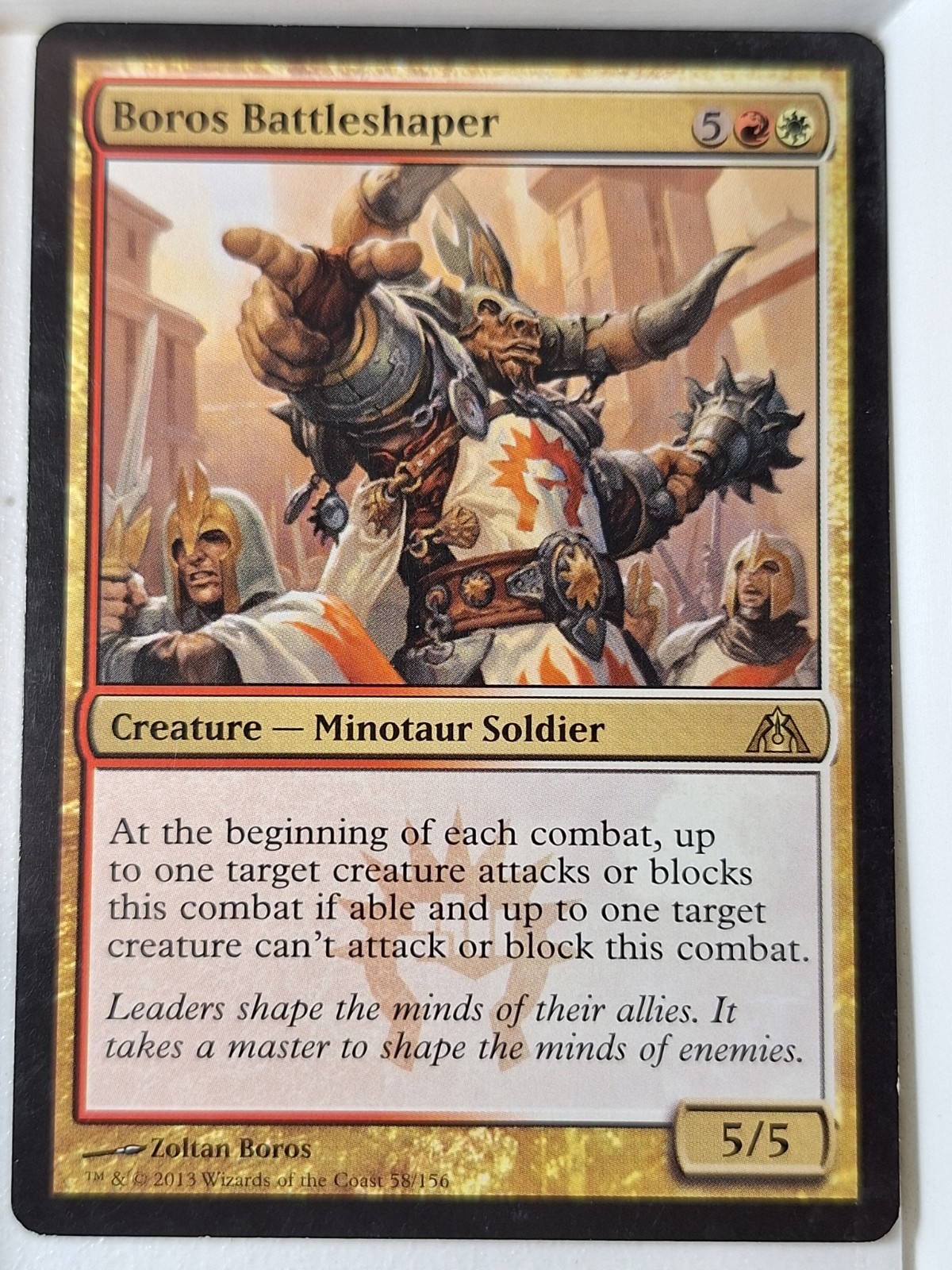 Boros Battleshaper – Dragon’s Maze – Magic the Gathering MTG Nice!