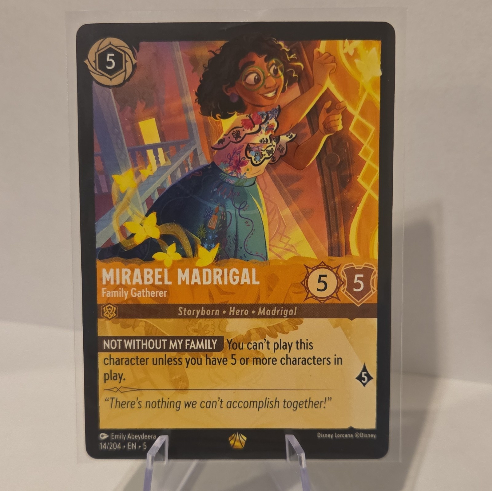 Ravensburger Disney Lorcana Mirabel Madrigal Family Gatherer 14/204
