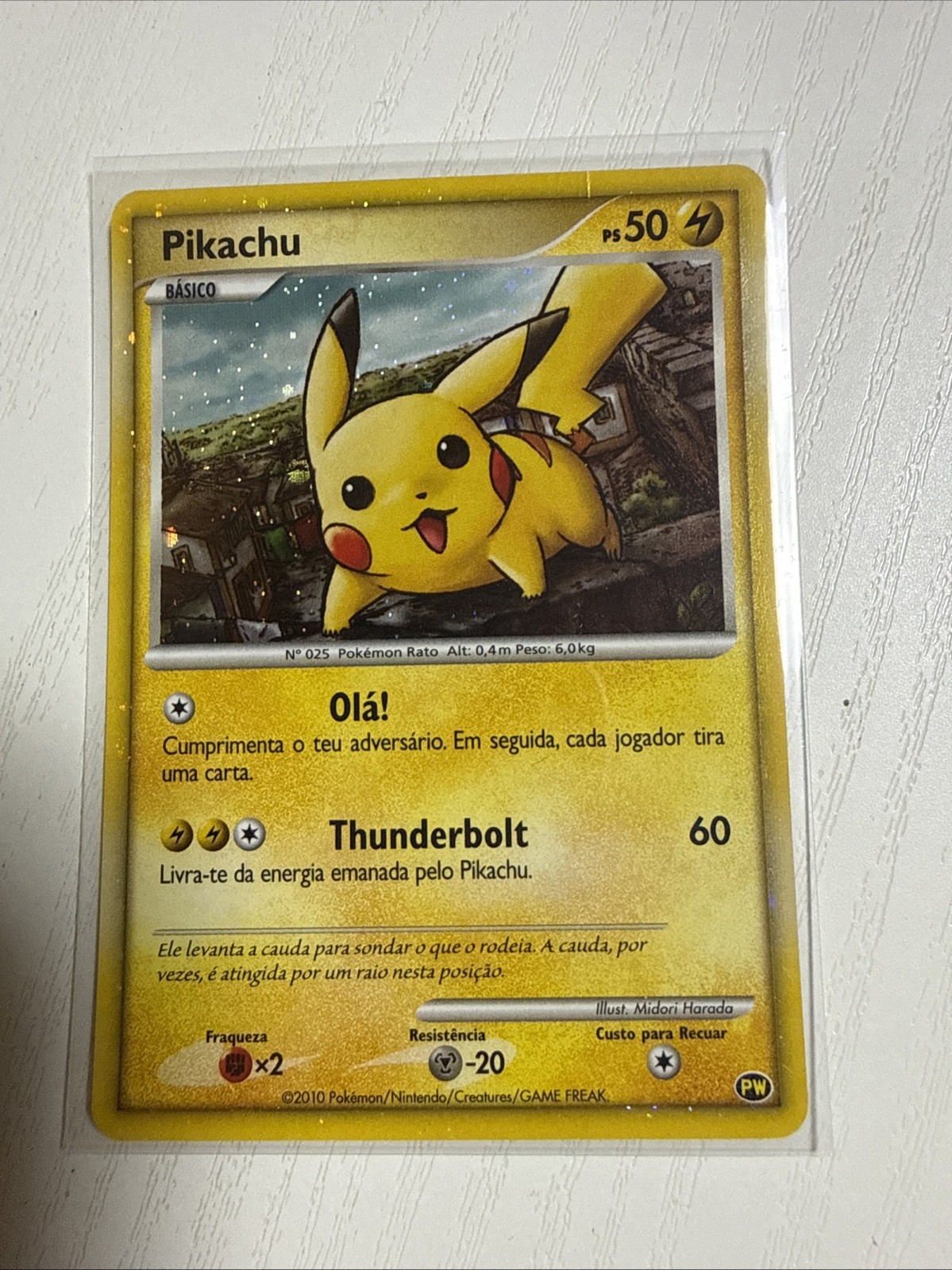 Pikachu (Portuguese) PW9 Pikachu World Collection Holo