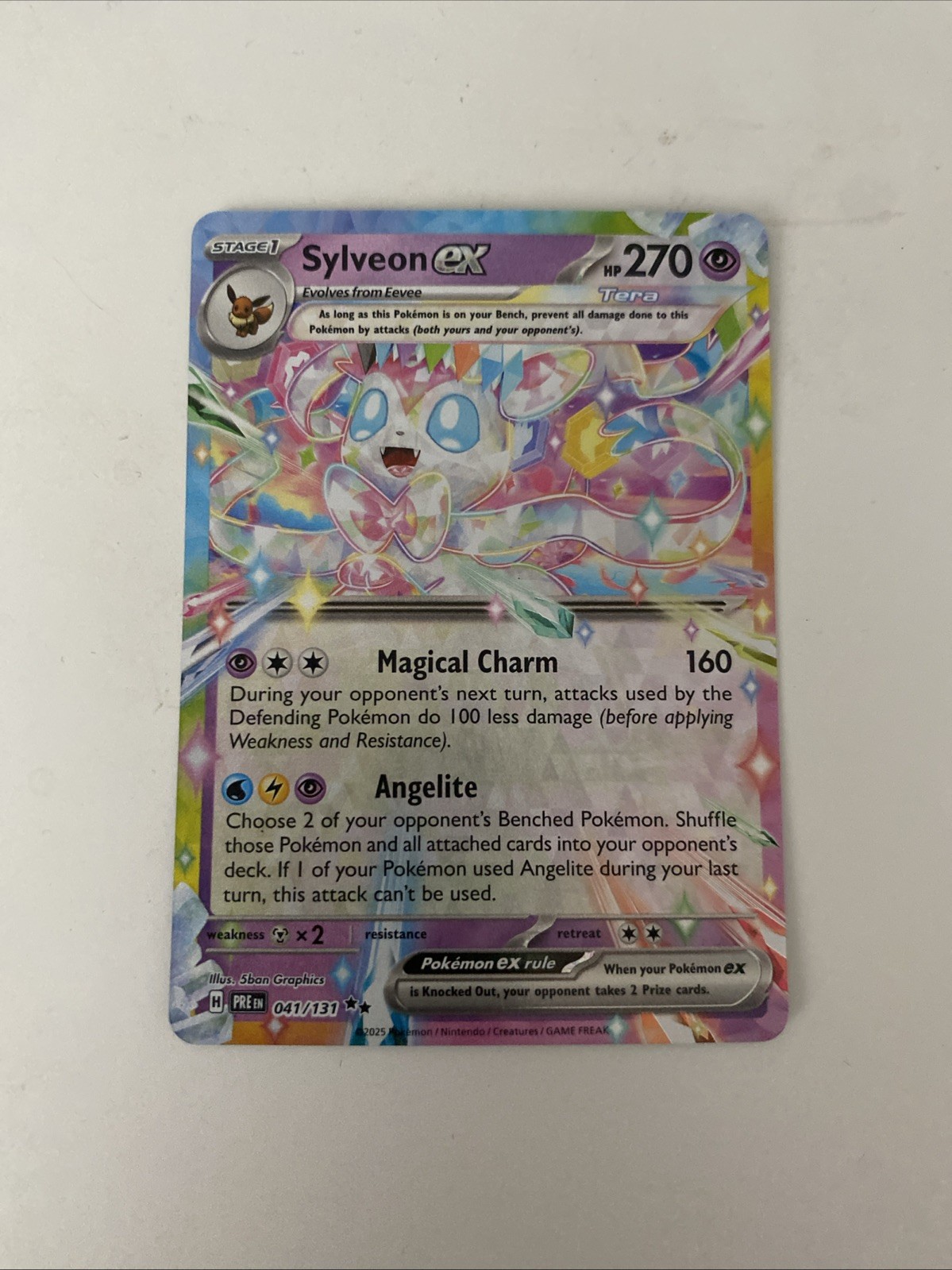 Sylveon ex 041/131 Sv: Prismatic Evolutions Holo