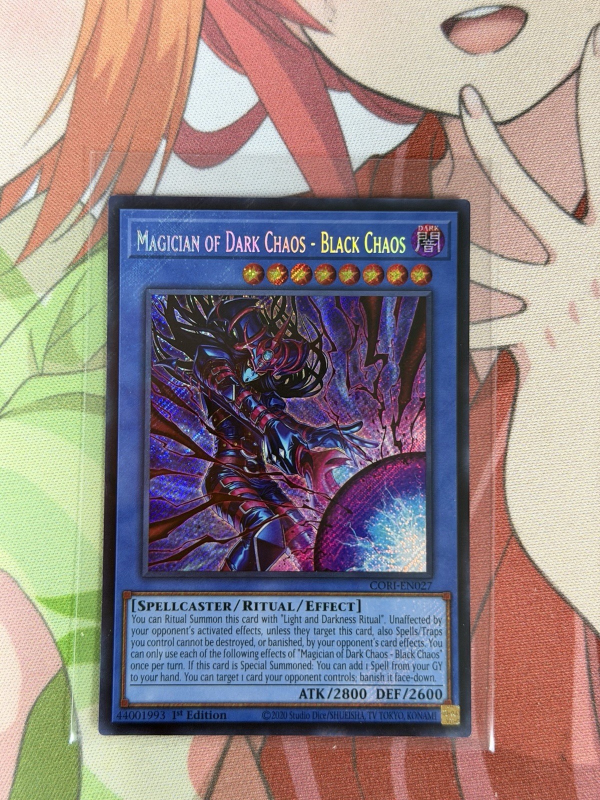 YugiOh Chaos Origins MAGICIAN OF DARK CHAOS-BLACK CHAOS Secret Rare Holo Card #2