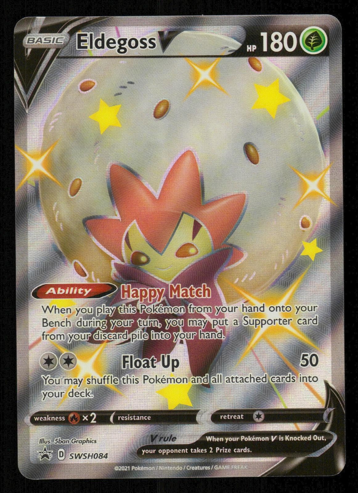 Eldegoss V SWSH084 Holo Promo Sword & Shield Promo Pokemon Near Mint