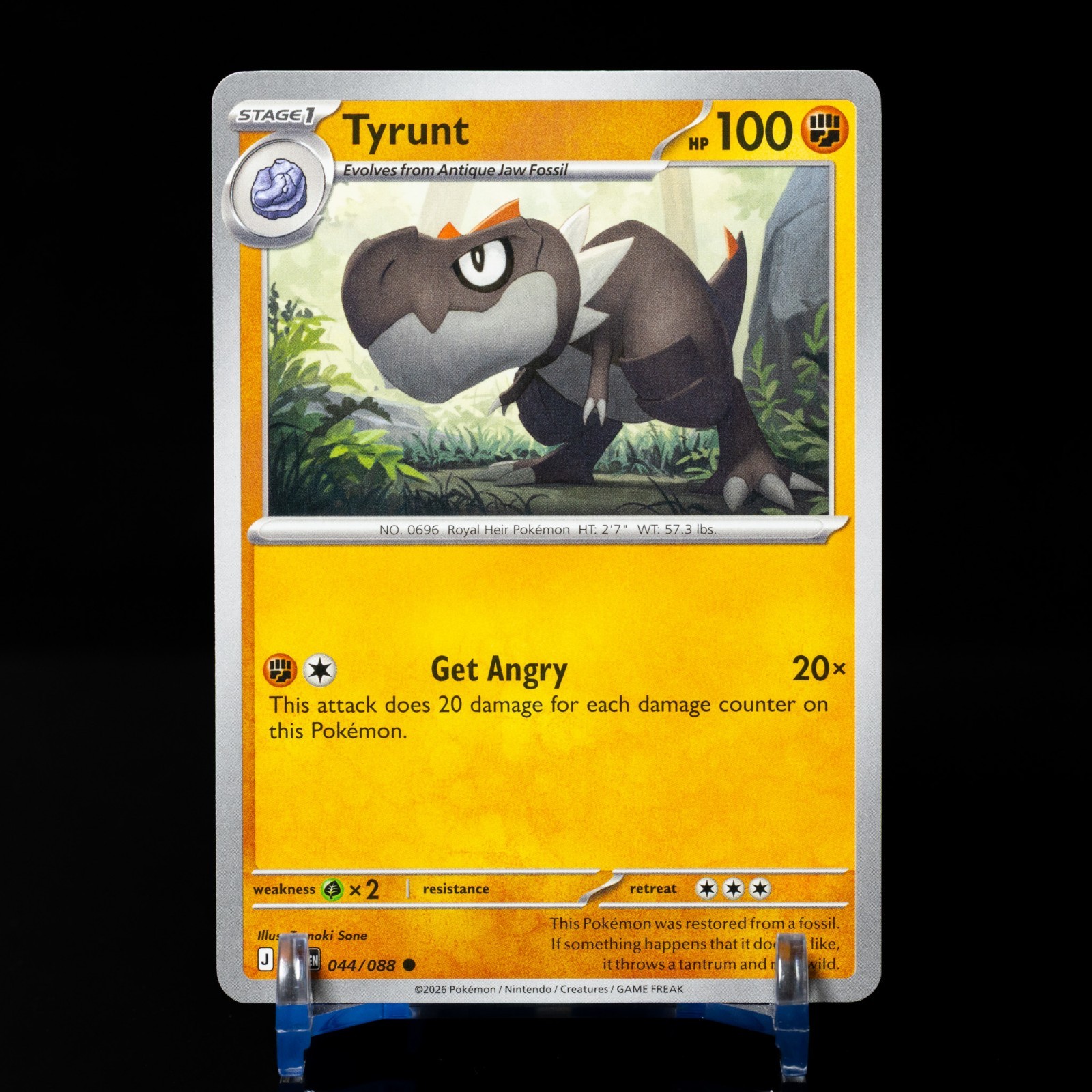 Pokemon TCG Tyrunt 044/088 Perfect Order Regular Common NM
