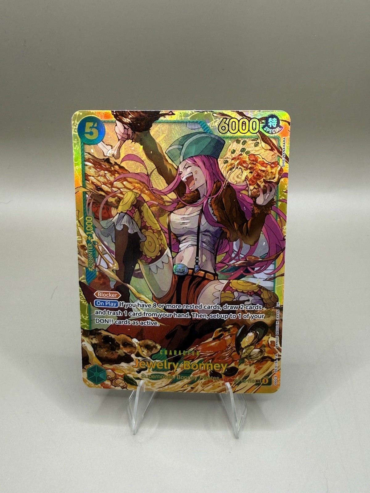 One Piece CCG Jewelry Bonney Secret Rare Foil Card #OP12-118