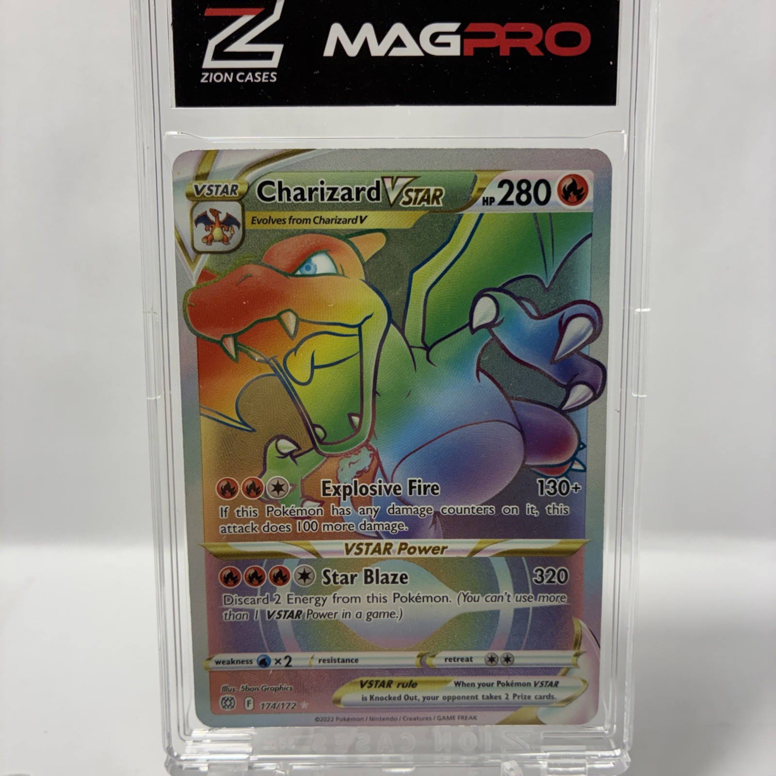 Charizard VSTAR Secret Rare 174/172 Brilliant Stars Pokémon Card Lightly Played