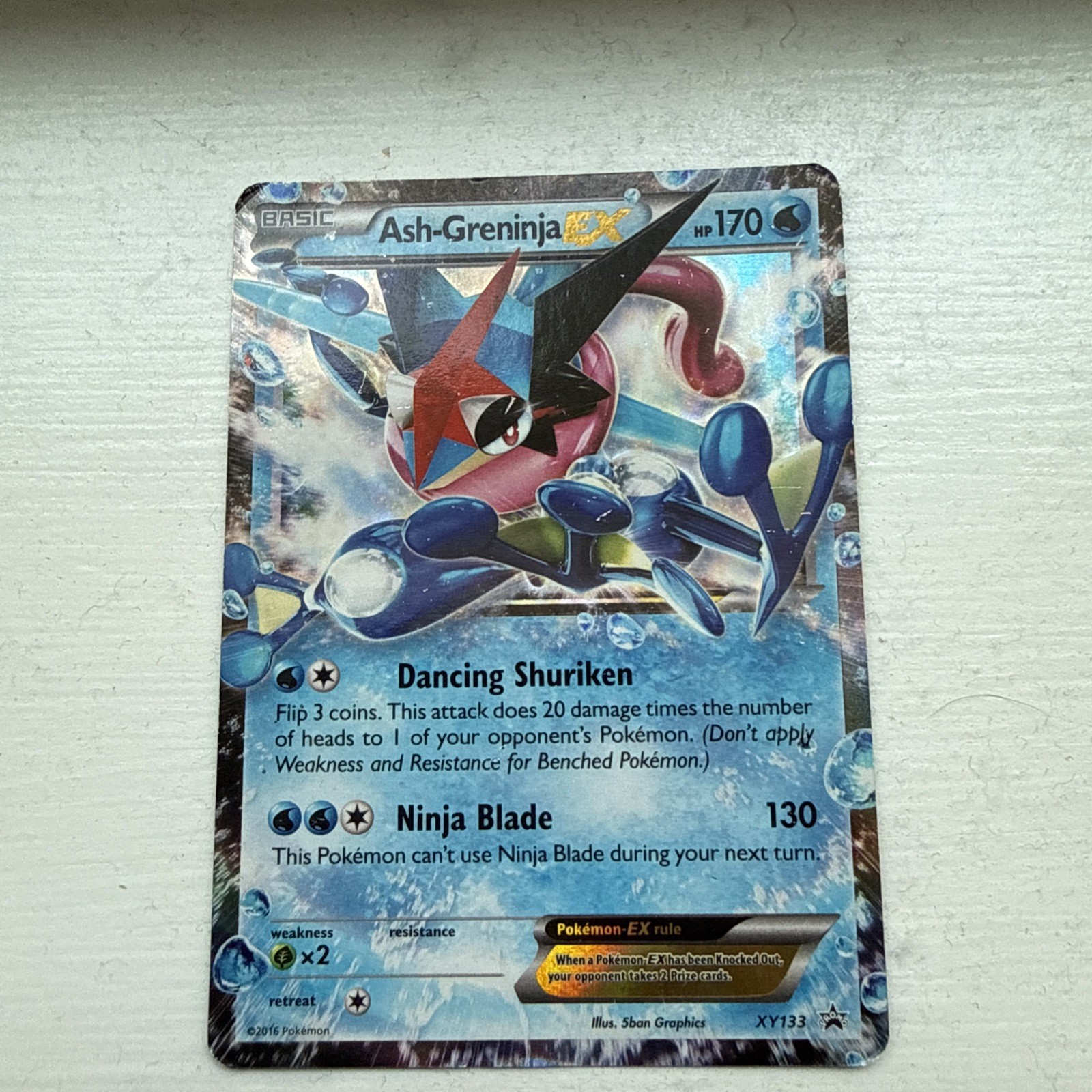 Pokemon Ash-Greninja EX XY133 XY Promo Holo 170 HP English Card