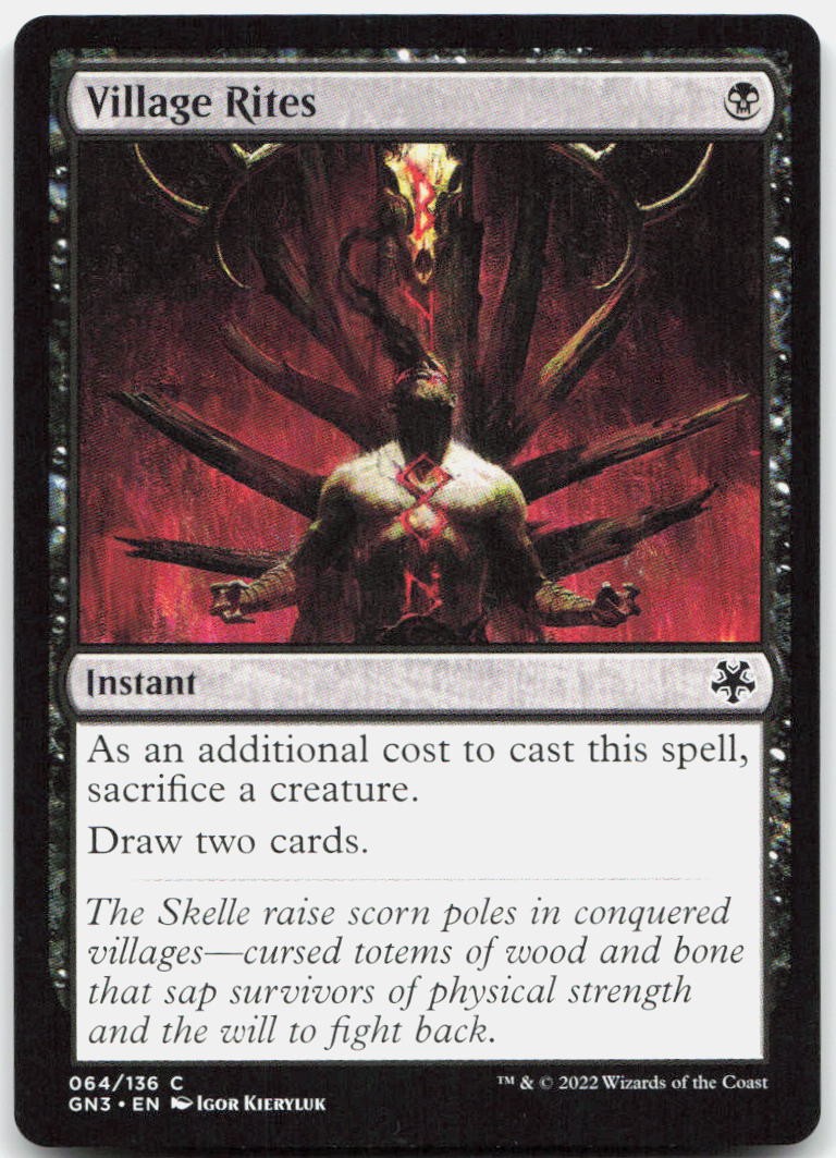 Village Rites C Magic Game Night: Free For All 64 NM Igor Kieryluk