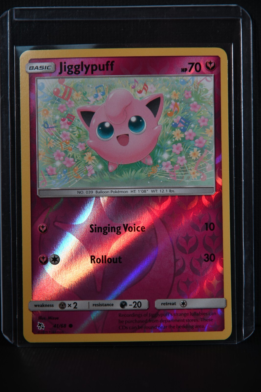 Jigglypuff Reverse Holo Foil Rare Hidden Fates 2019 41/68 – NM Pokemon TCG Card
