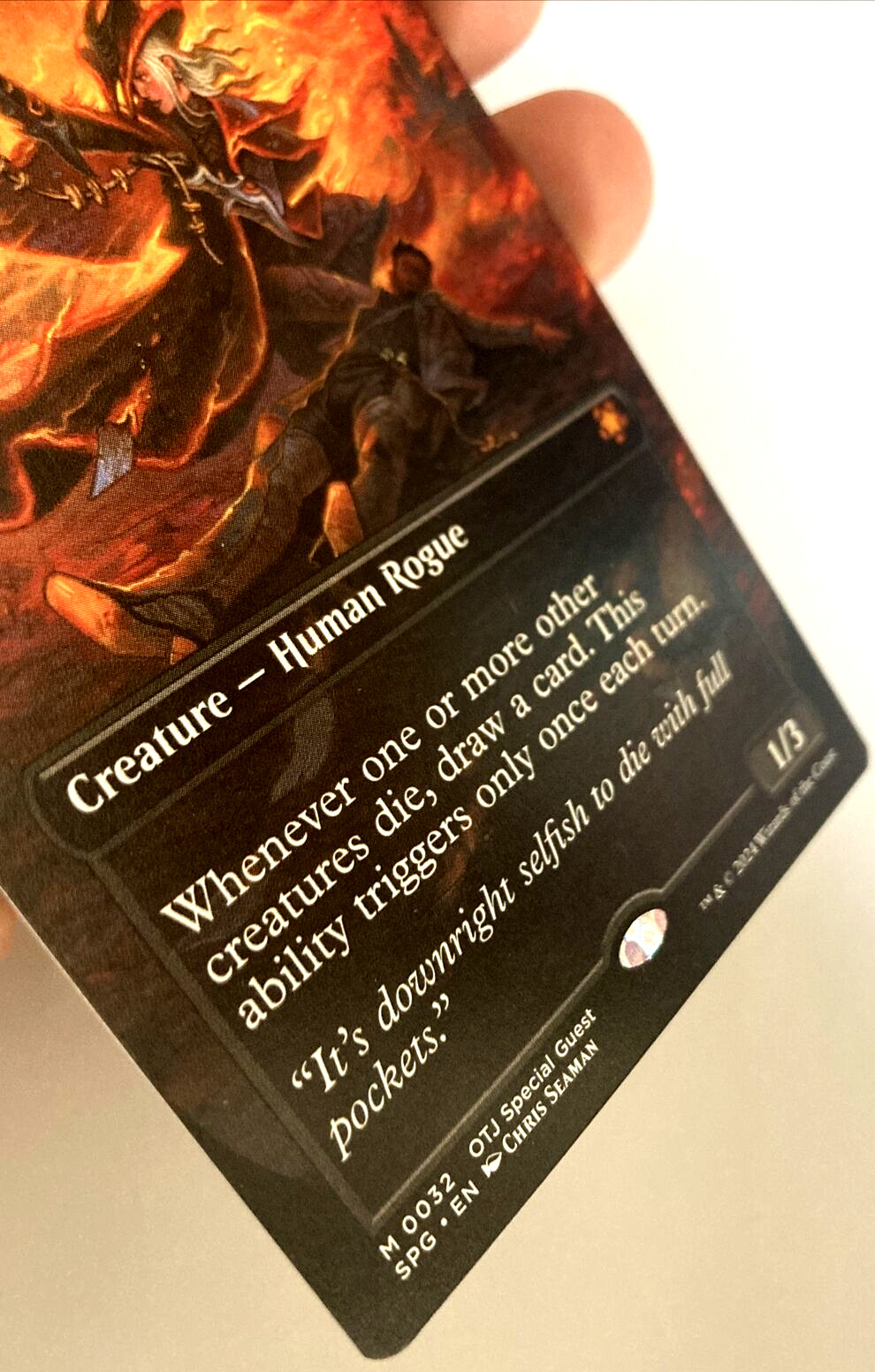 MTG Morbid Opportunist *BORDERLESS* Special Guests OTJ 0032 NM
