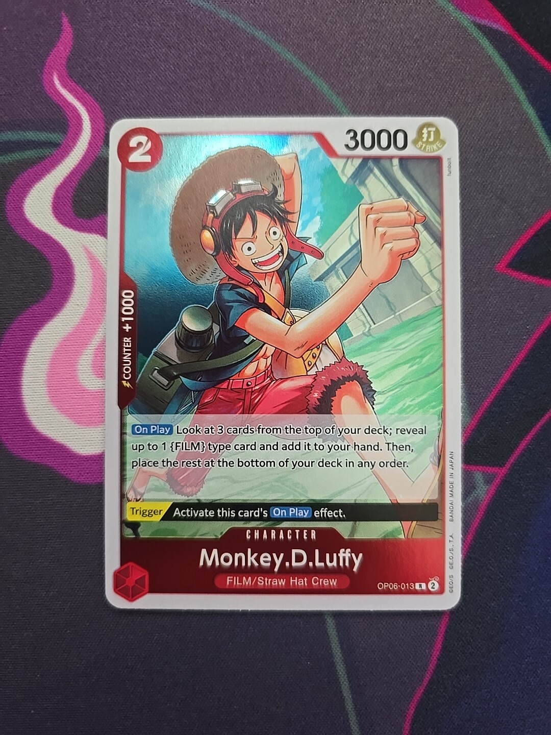 OP06-013 Monkey.D.luffy Rare Wings of Captain One Piece