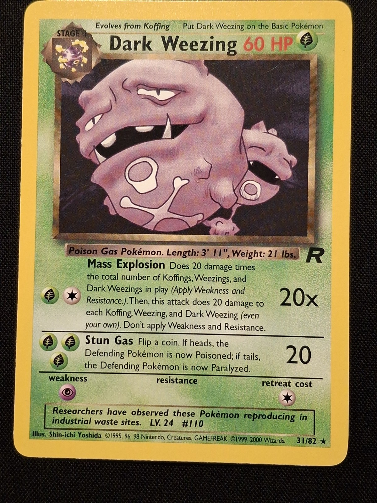 Dark Weezing 31/82 Team Rocket WOTC Pokémon Any 3 Free Ship