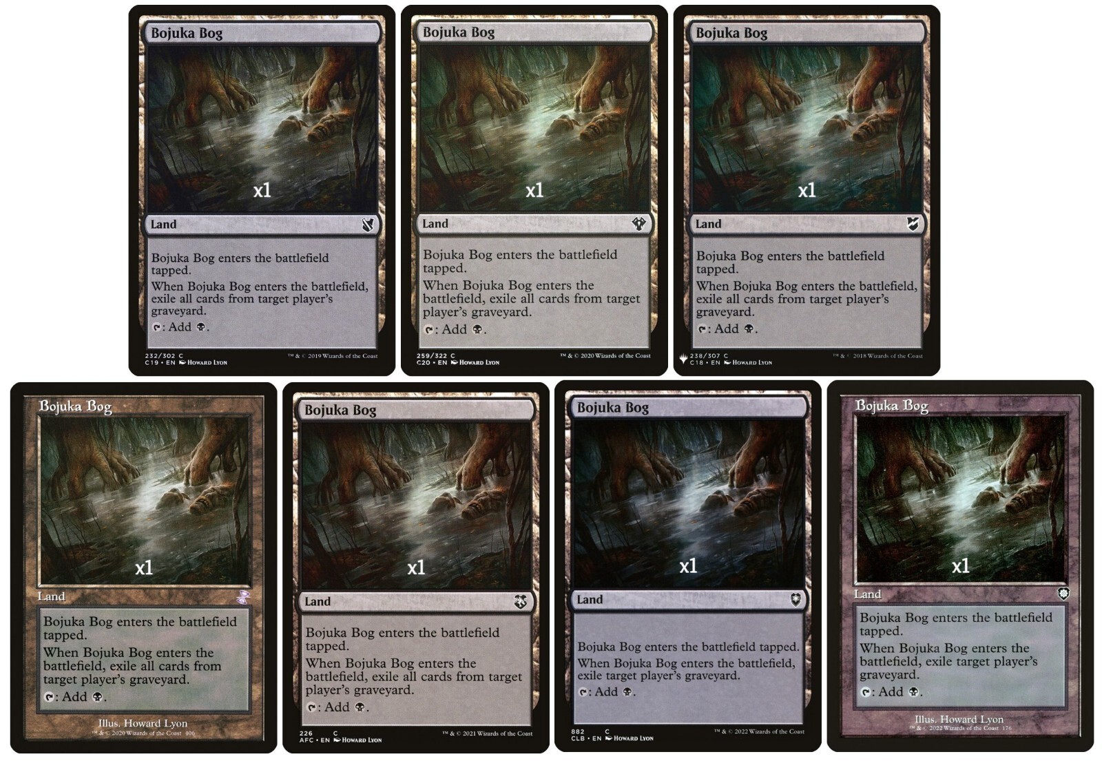 MTG C19 MB1 C20 TSR AFC CLB BRO Bojuka Bog MINT (SELECT)