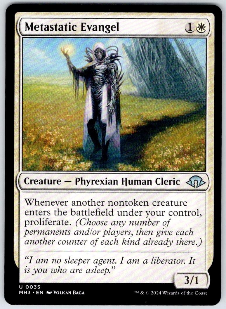 Metastatic Evangel 35 Uncommon Modern Horizons 3 Magic: The Gathering Near Mint