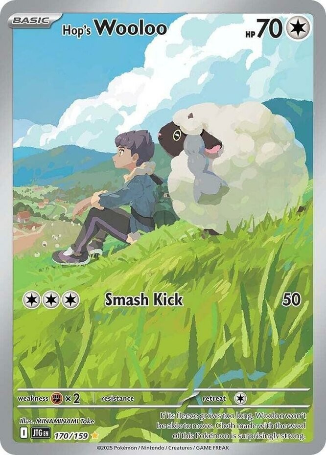 Hop’s Wooloo – 170/159 – Illustration Rare Pokemon Lightly Played Journey Togeth