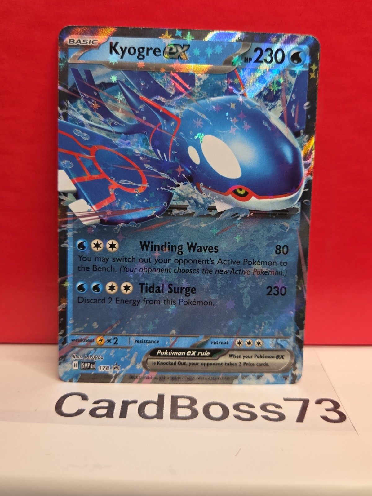 Kyogre ex 178 Sv: Scarlet & Violet Promo Cards Holo