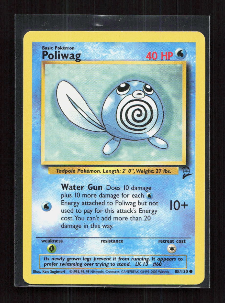 Poliwag 088/130 Base Set 2 Common LP