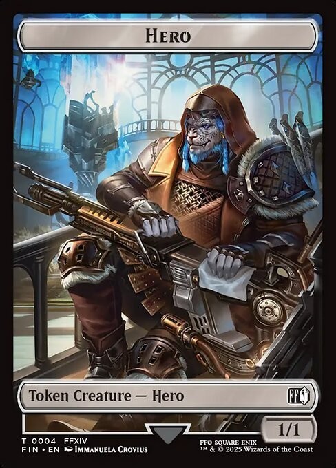 Hero – Bird 0004 0004 Double Sided Token Final Fantasy MTG NM