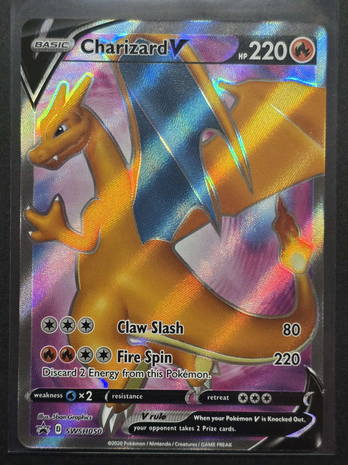 Pokemon Charizard V SWSH050 SWSH: Sword & Shield Promo Cards Holo