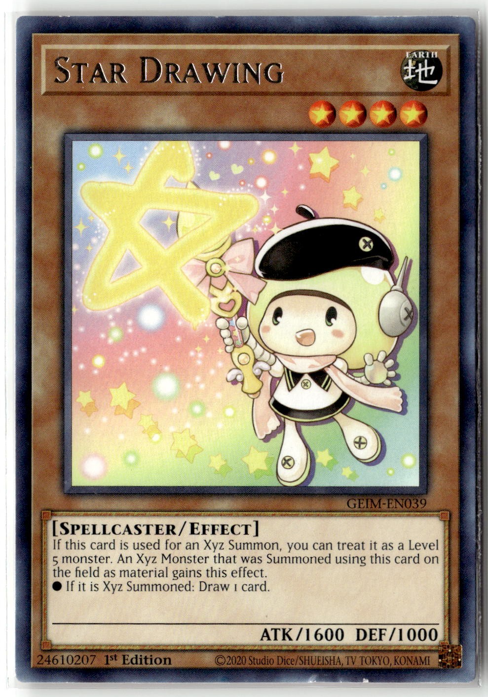 Star Drawing GEIM-EN039 1st Edition Rare Yu-Gi-Oh TCG HP