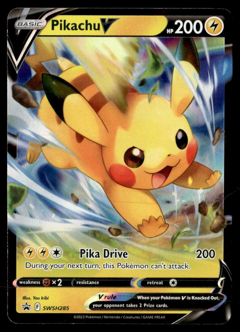 Pikachu V SWSH285 SWSH: Sword & Shield Promo Cards Pokemon Holofoil LP