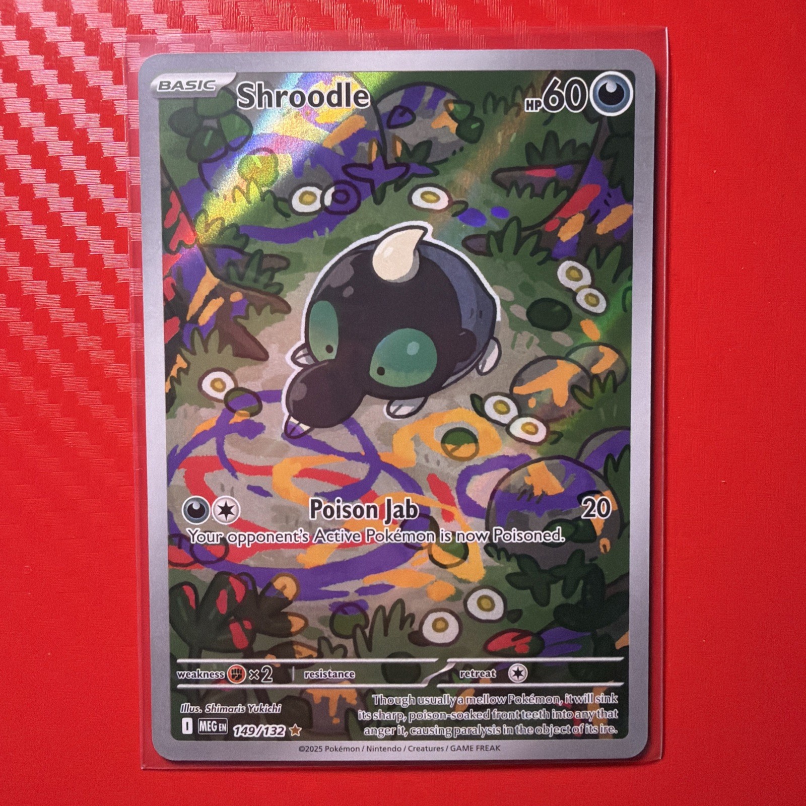 Pokémon Shroodle 149/132 – Illustration Rare – Mega Evolution – NM