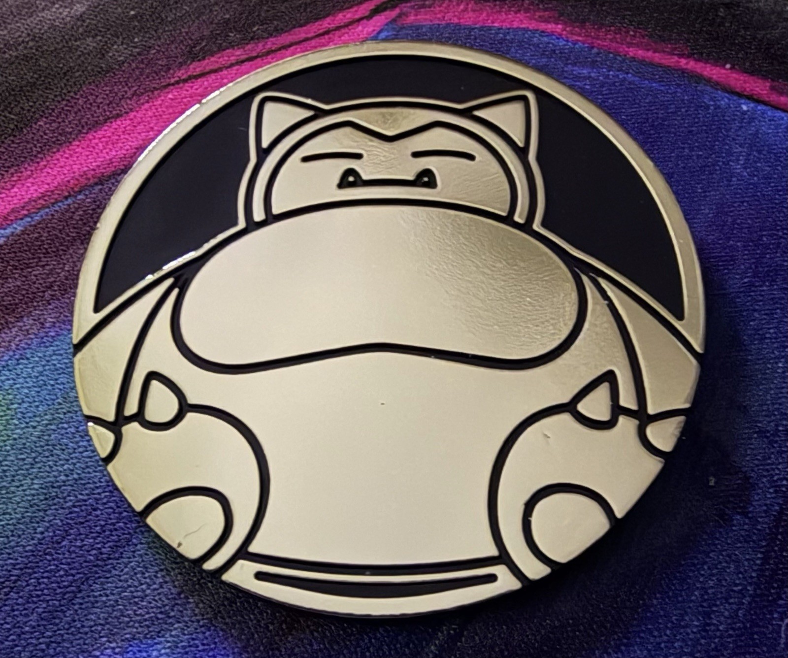 Pokémon TCG Snorlax Embossed Flip Coin Gold/Black Collectible