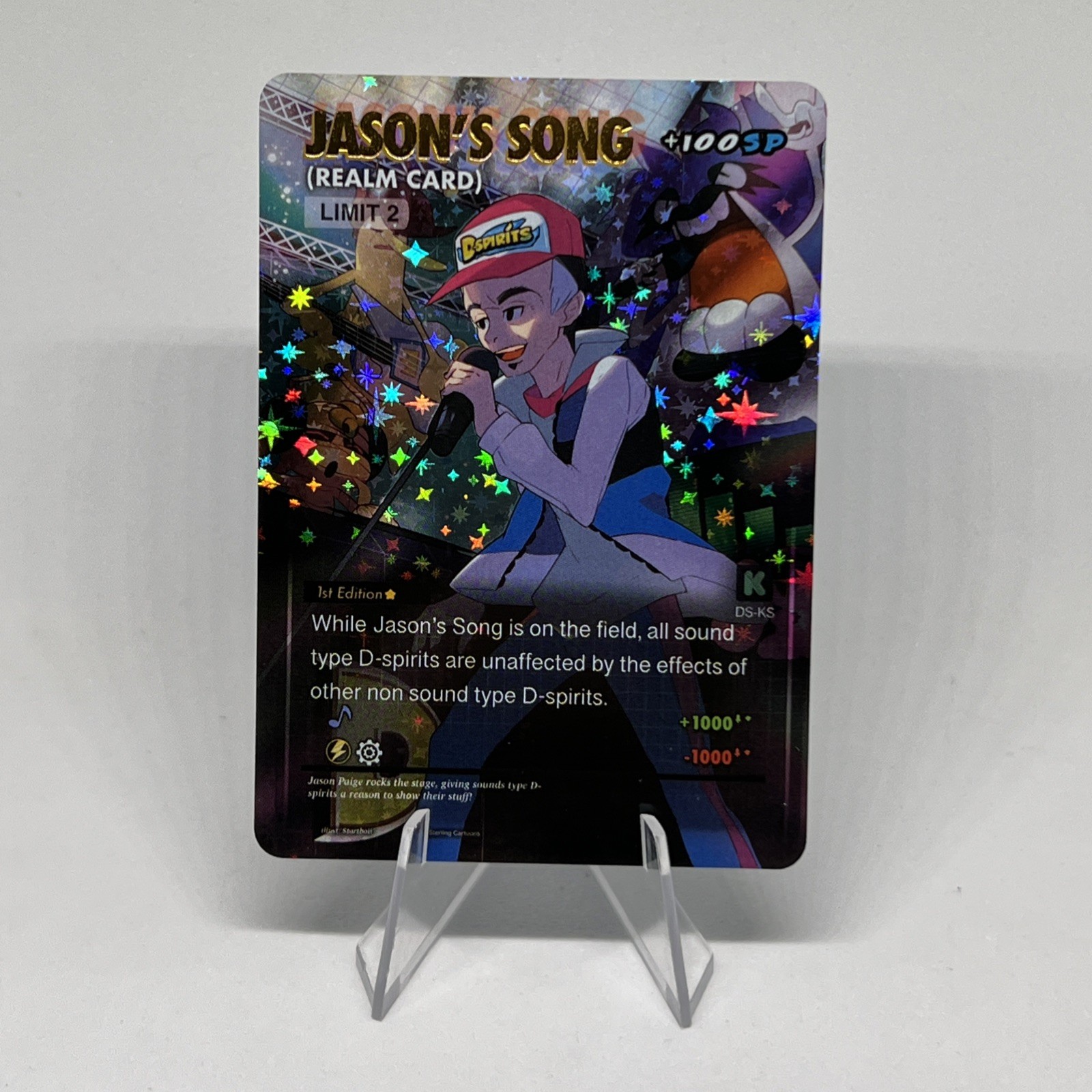 D-Spirits TCG Kickstarter 1st Edition Jason’s Song Full Art Holo SP /500