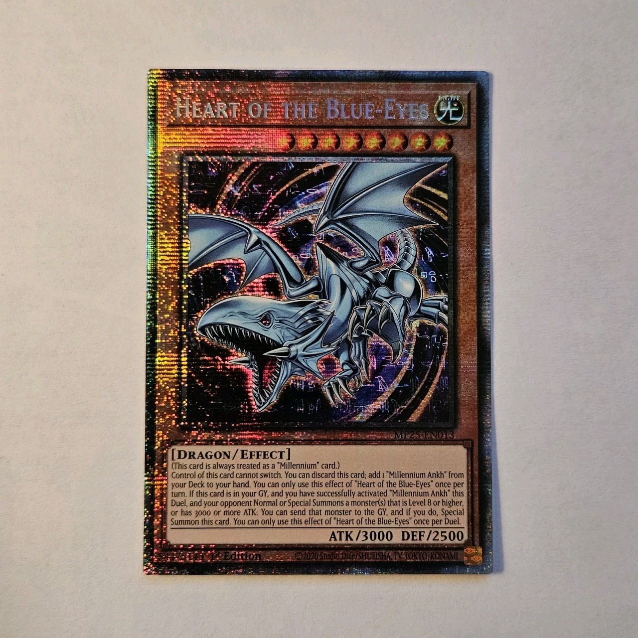 Heart of the Blue-Eyes Starlight Rare MP25-EN013 2025 Mega-Pack 1st Edition