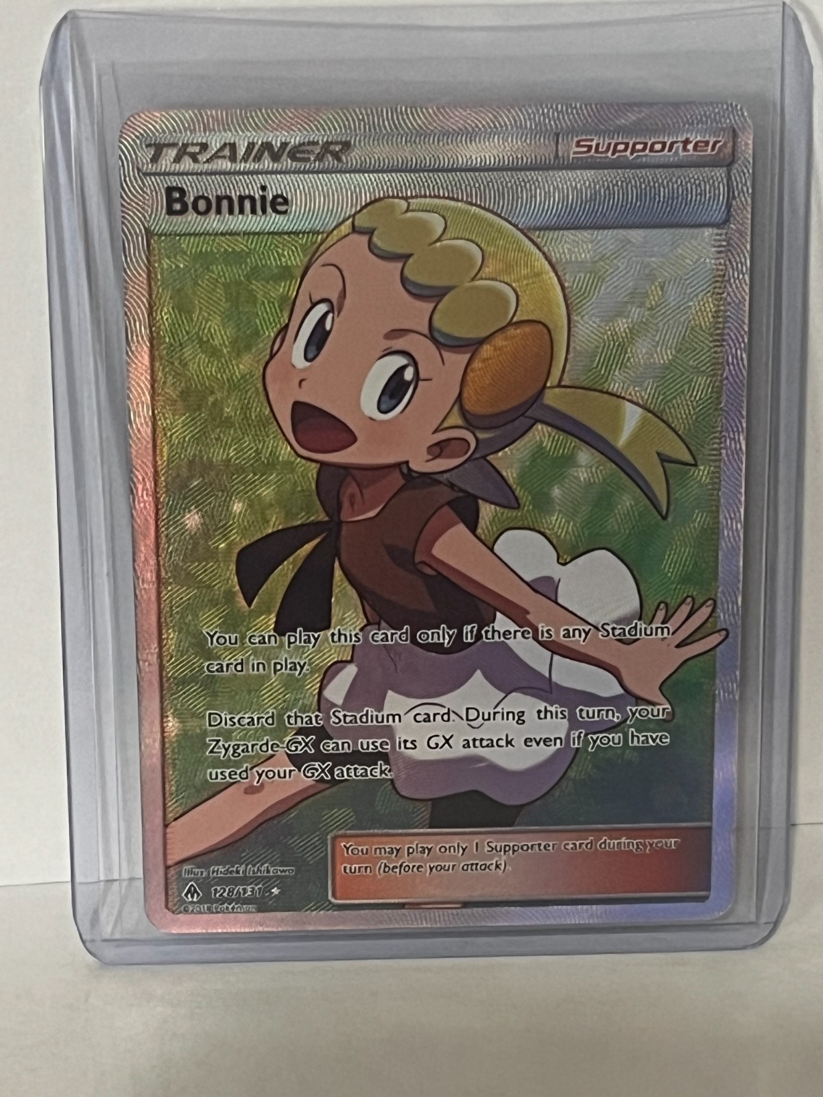 Pokemon Sun & Moon Forbidden Light Bonnie (FULL ART). 128/131