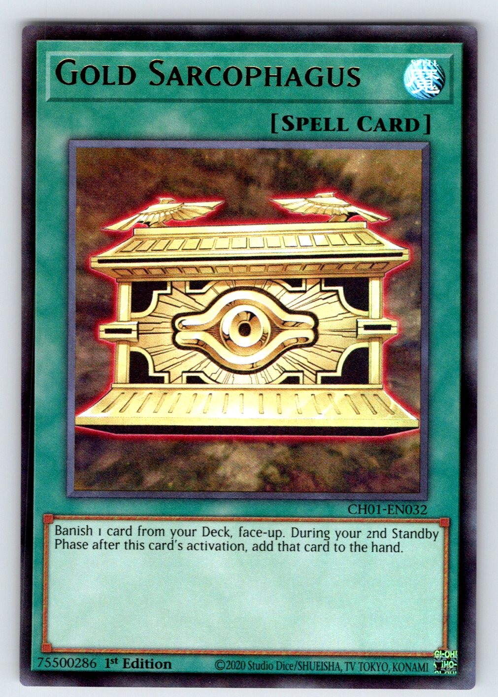 Gold Sarcophagus Ultra Rare THE CHRONICLES DECK: CH01-EN032 NM