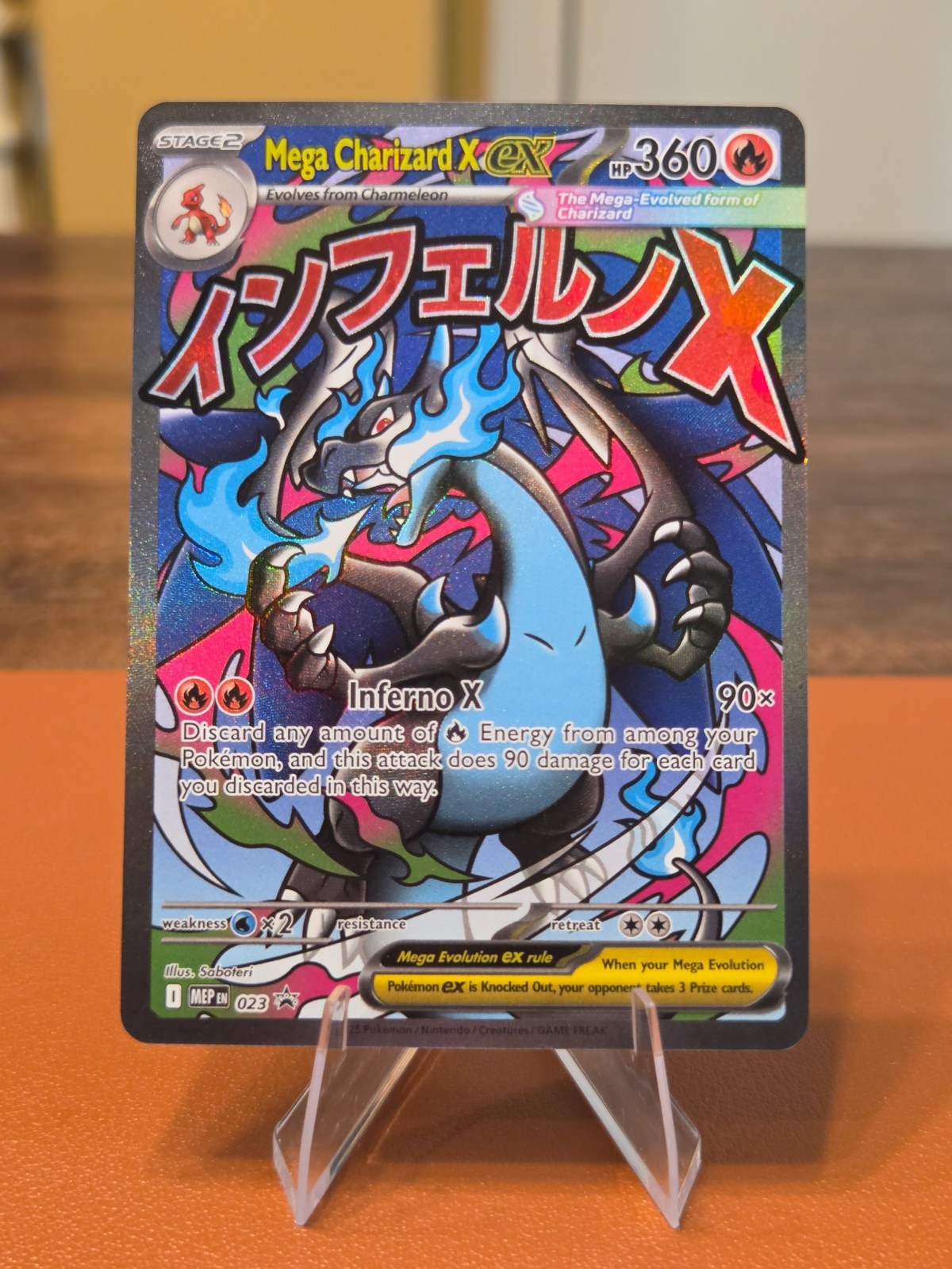 Mega Charizard X ex – 023 – Me: Mega Evolution Promo NM