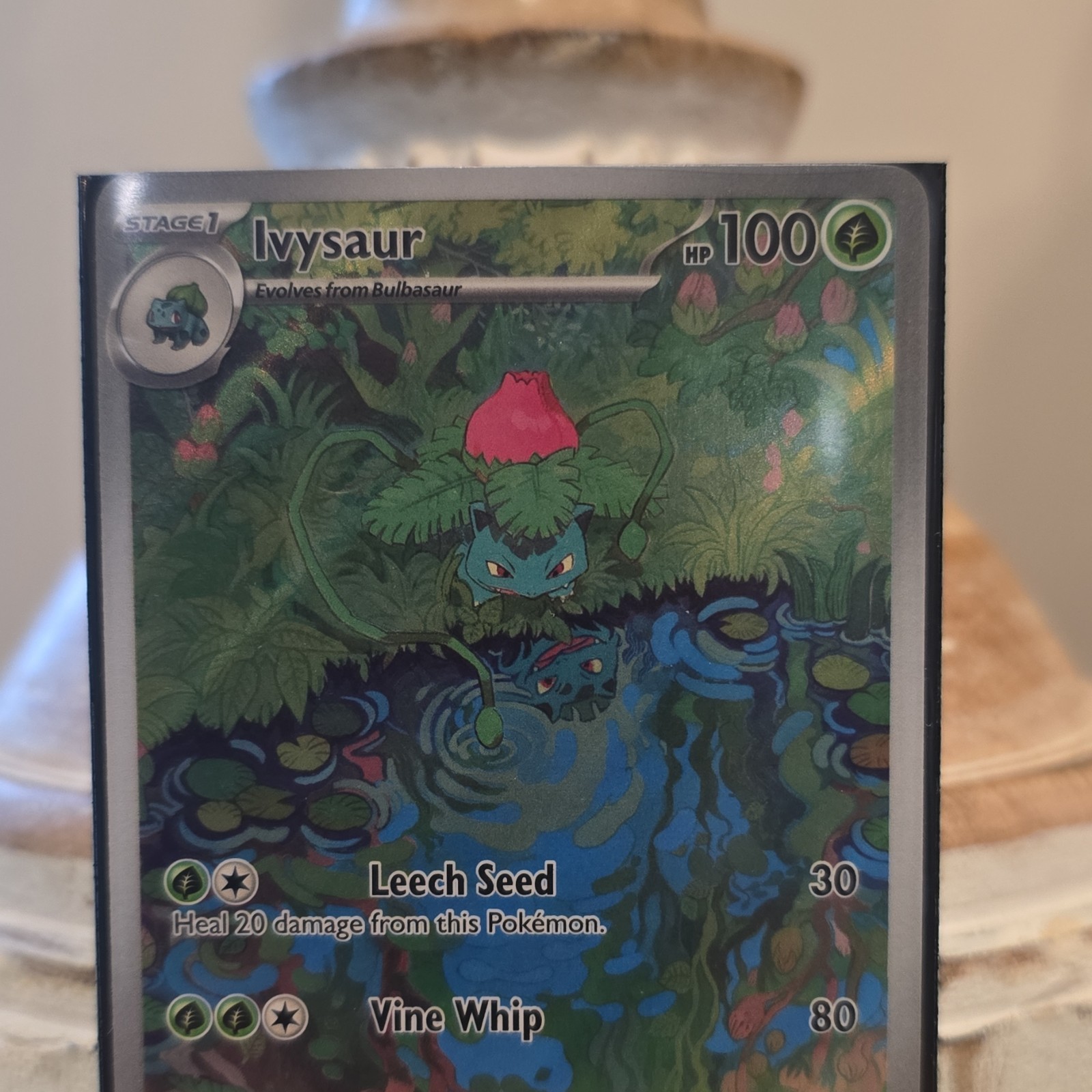 Pokemon TCG Ivysaur 167/165 SV 151 Illustration Rare Holo English
