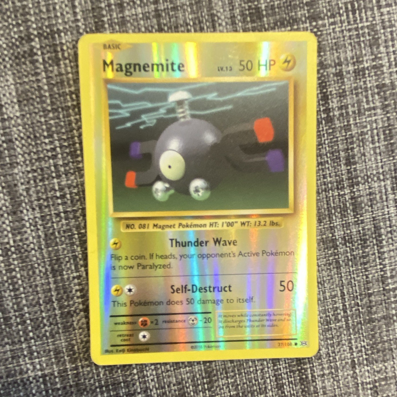 Pokemon TCG Magnemite 37/112 EX FireRed & LeafGreen Rare Holo English 50 HP